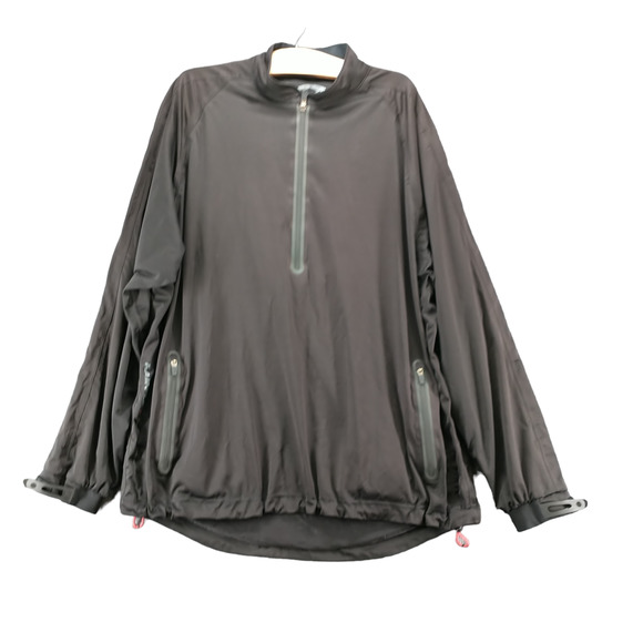 Sun Mountain Men's 1/4 Zip Jacket Black XL Waterproof Stretch Breathable - Picture 1 of 16